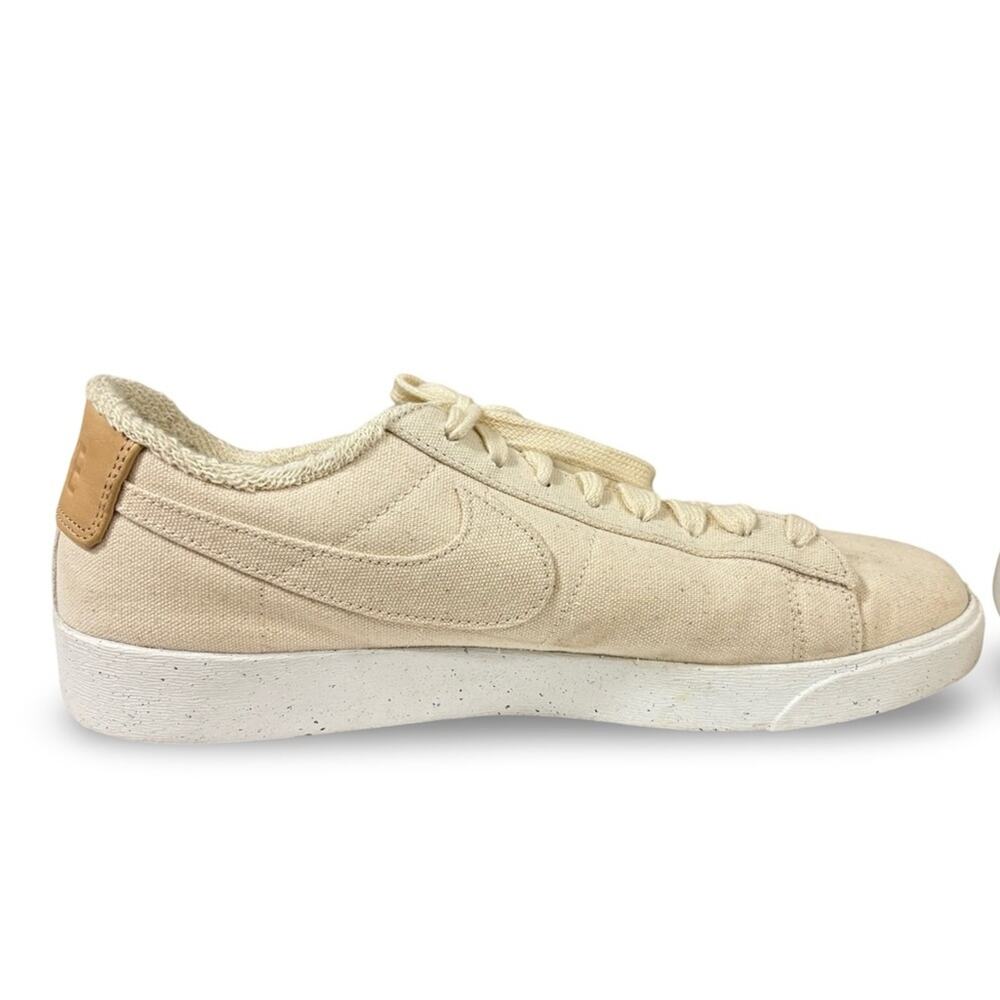 Nike Blazer Low Canvas Women's 9.5 Natural Beige Neutral Minimalist Sneaker